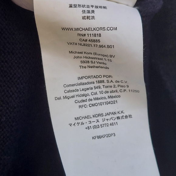 Michael Kors Men's Dark Navy Knit Pullover - Picture 9 of 9